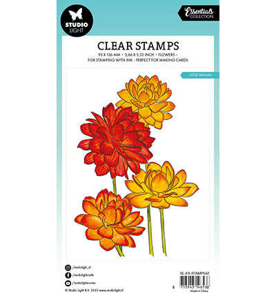SL-ES-STAMP542 - StudioLight - Little Dahlias Essentials nr.542 - Fleurs - Detail 1