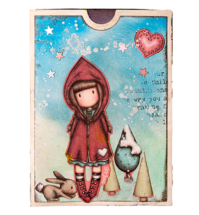 GOR-ES-DCS04 - Gorjuss - Sheets 4x2 paper, sequins, rhinestones Gorjuss Essentials nr.04 - Paper, pearls and ribbon - Detail 2