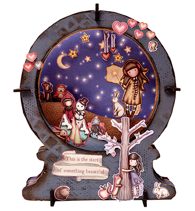 GOR-ES-DCS04 - Gorjuss - Sheets 4x2 paper, sequins, rhinestones Gorjuss Essentials nr.04 - Paper, pearls and ribbon - Detail 4