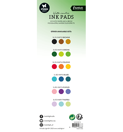 SL-ES-INKP13 - StudioLight - Water-reactive Ink Pads Greens Essentials Tools nr.13 - Water-reactive Ink - Detail 1