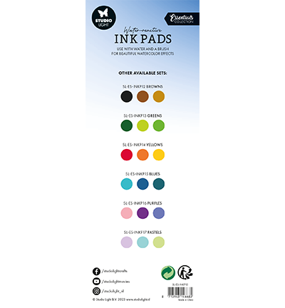 SL-ES-INKP15 - StudioLight - Water-reactive Ink Pads Blues Essentials Tools nr.15 - Water-reactive Ink - Detail 1