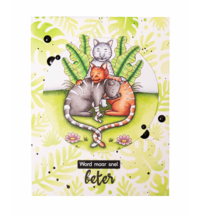 BL-ES-STAMP565 - Laurens van Gurp - A cats-together By Laurens nr.565 - Bon rétablissement - Detail 2