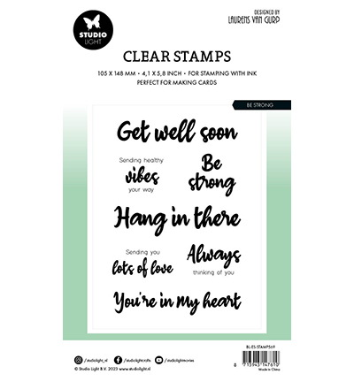 BL-ES-STAMP569 - Laurens van Gurp - Be strong By Laurens nr.569 - Textes - Detail 1