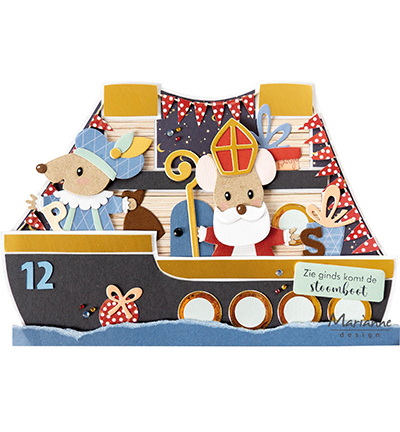 CR1640 - Marianne Design - Gift boxes by Marleen - Fête - Detail 6