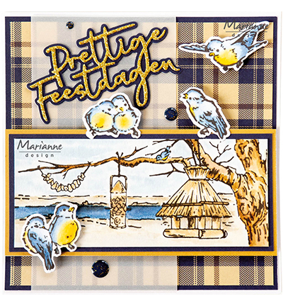 TC0920 - Marianne Design - Tiny's Border - Bird feeding - Jardin - Detail 2