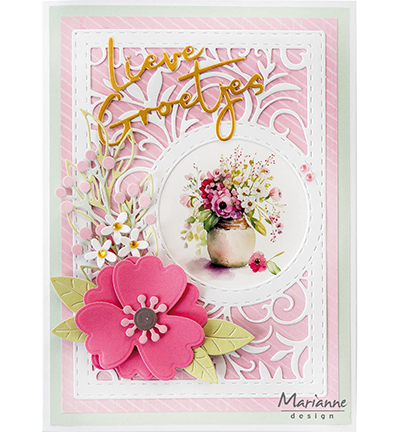 LR0840 - Marianne Design - Rectangle Swirly - Cadre / border - Detail 2