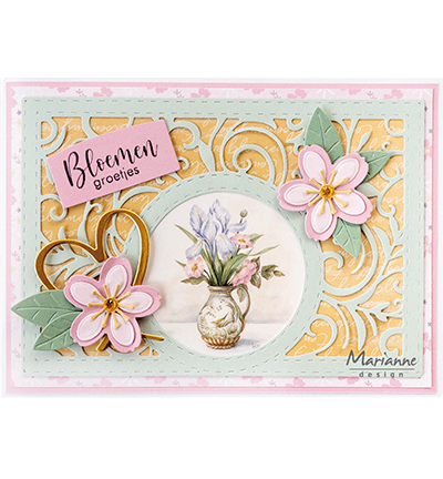 LR0840 - Marianne Design - Rectangle Swirly - Cadre / border - Detail 3