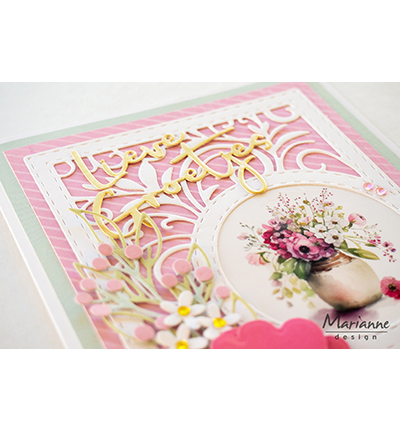 LR0840 - Marianne Design - Rectangle Swirly - Cadre / border - Detail 5