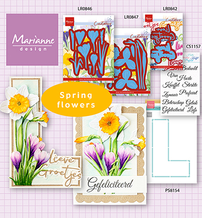 LR0847 - Marianne Design - Tiny's Daffodil XL - Fleurs - Detail 4