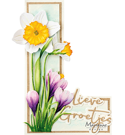 LR0847 - Marianne Design - Tiny's Daffodil XL - Fleurs - Detail 5