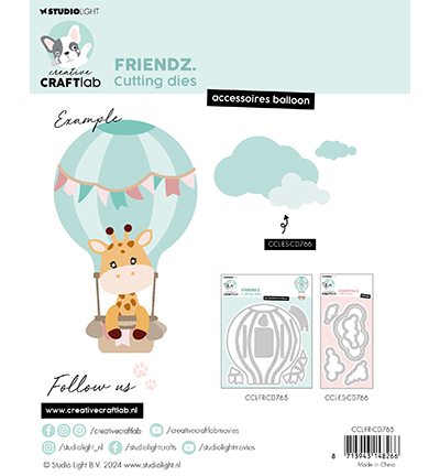 CCL-FR-CD765 - CraftLab - Accessoires balloon Friendz nr.765 - Montgolfière - Detail 1