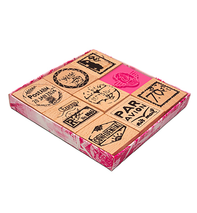 ABM-SI-STAMP595 - Art by Marlene - Wooden Stamp Set Rubber stamps Signature Collection nr.595 - Wooden Stamps - Detail 3