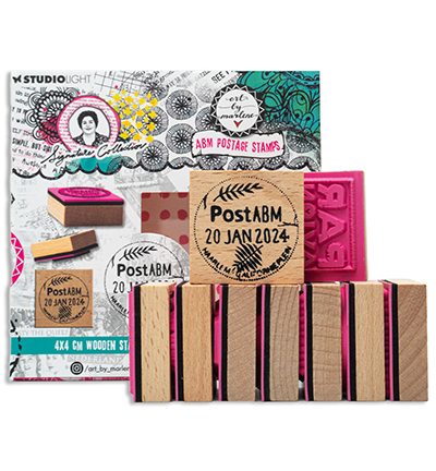ABM-SI-STAMP595 - Art by Marlene - Wooden Stamp Set Rubber stamps Signature Collection nr.595 - Wooden Stamps - Detail 6