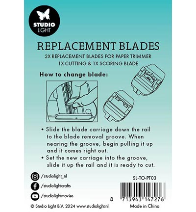 SL-TO-PT03 - StudioLight - Replacement blades cutting + scoring Essentials Tools nr.03 - Roller Cutter - Detail 1