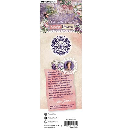 JMA-VD-WAX15 - Jenine's - Wax Stamp with handle Embellished butterfly Victorian Dreams nr.15 - Wax Stamp with handle - Detail 1