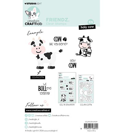 CCL-FR-STAMP599 - CraftLab - Holy cow Friendz nr.599 - Tampons CraftLab - Detail 1 CCL-FR-STAMP599 - CraftLab - Holy cow Friendz nr.599 - Tampons CraftLab - Detail 1