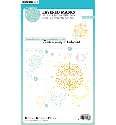 SL-SS-MASK267 - StudioLight - Fireworks Sweet Stories nr.267 - Fête - Detail 1