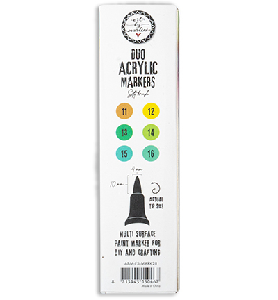 ABM-ES-MARK28 - Art by Marlene - Greens Essentials nr.28 - Art By Marlene  Acryl Duo Markers - Detail 3