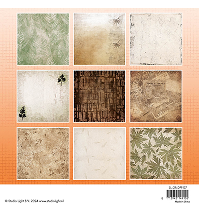 SL-GR-DPP137 - StudioLight - Grunge botanics Grunge Collection nr.137 - Paper Pad Blocks - Detail 1