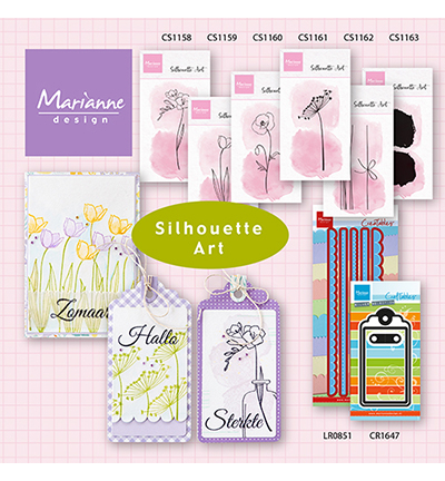 CS1163 - Marianne Design - Silhouette Art, Stains - Silhouette  - Detail 1