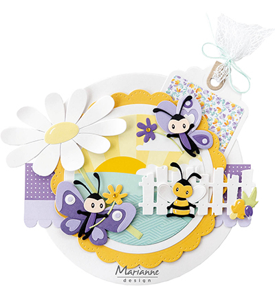 COL1538 - Marianne Design - Eline's Butterfly Family - Papillons, insectes - Detail 1