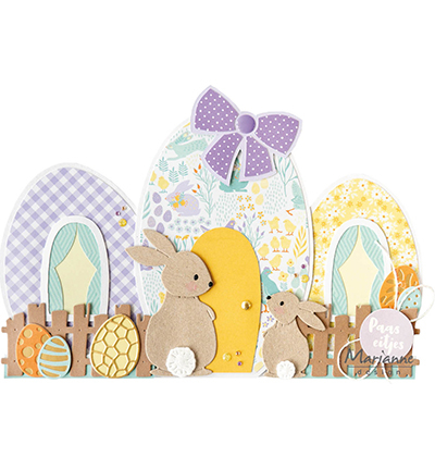 CR1646 - Marianne Design - Punch die XL Eggs - Pâques - Detail 6