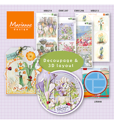 MB0213 - Marianne Design - Mattie's Mooiste - Flower bulbs - Mattie - Detail 2