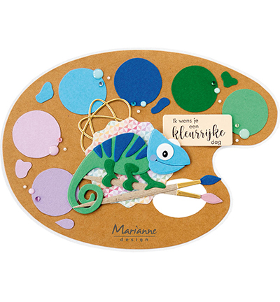 COL1542 - Marianne Design - Eline's Chameleon - Animaux - Detail 2