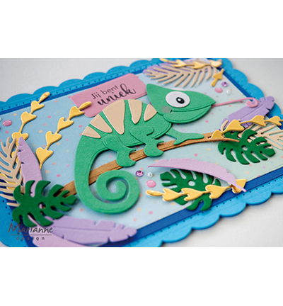 COL1542 - Marianne Design - Eline's Chameleon - Animaux - Detail 3