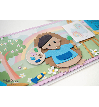 AK0093 - Marianne Design - Eline's Pastel rainbow backgrounds - Eline - Detail 4