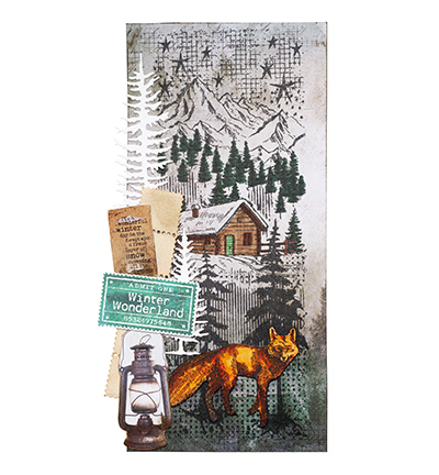 SL-GR-STAMP677 - StudioLight - Fox in forest Grunge Collection nr.677 - Tampons Studio Light - Detail 1 SL-GR-STAMP677 - StudioLight - Fox in forest Grunge Collection nr.677 - Tampons Studio Light - Detail 1