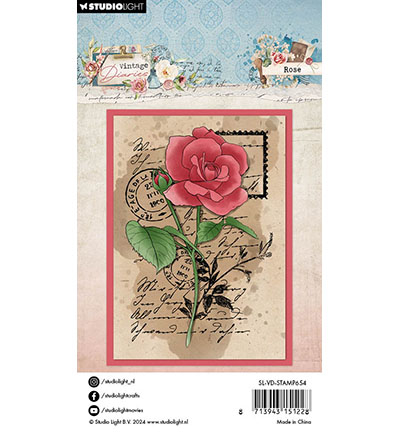 SL-VD-STAMP654 - StudioLight - Rose Vintage Diaries nr.654 - Courrier/lettre - Detail 1