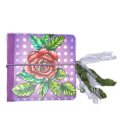 ABM-ES-JOUR14 - Art by Marlene - Creative Journal All white, with seperate sticker Paintable journal cover nr.14 - Art Journal - Detail 2