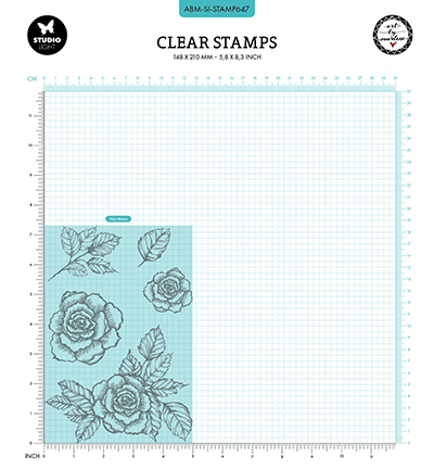ABM-SI-STAMP647 - Art by Marlene - Garden romance Signature Collection nr.647 - Fleurs - Detail 4