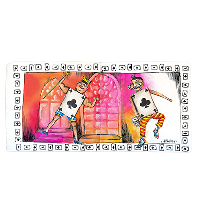 ABM-ES-JOUR14 - Art by Marlene - Creative Journal All white, with seperate sticker Paintable journal cover nr.14 - Art Journal - Detail 3