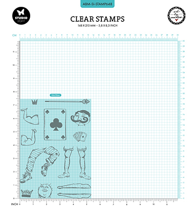 ABM-SI-STAMP648 - Art by Marlene - Playing card men Signature Collection nr.648 - Sport - Detail 3