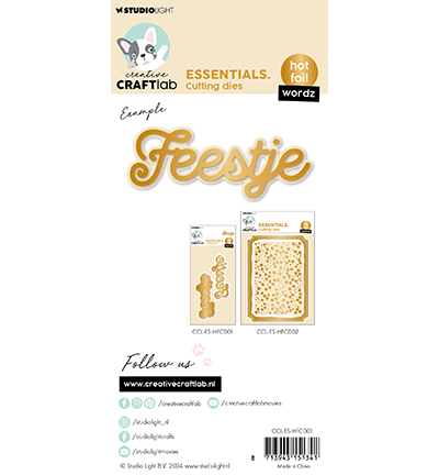CCL-ES-HFCD01 - CraftLab - Hot Foil Cutting Die Wordz Essentials nr.1 - Hot Foil Die - Detail 1