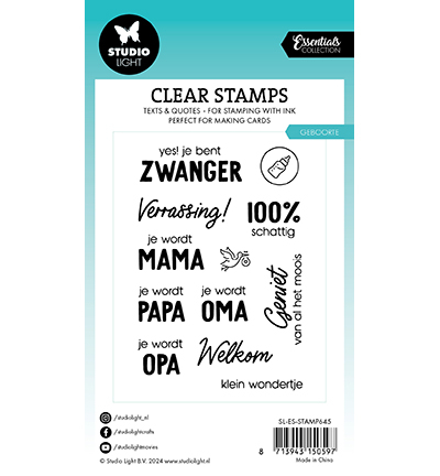 SL-ES-STAMP645 - StudioLight - Geboorte Essentials nr.645 - Textes - Detail 1