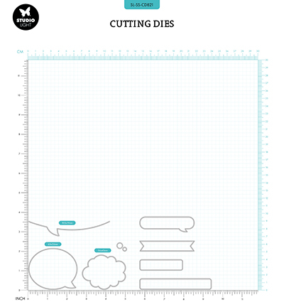 SL-SS-CD821 - StudioLight - Speech & tekst essentials Sweet Stories nr.821 - Cadres, Etiquettes, Billets - Detail 3