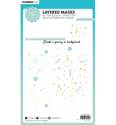 SL-SS-MASK273 - StudioLight - Exploding confetti Sweet Stories nr.273 - Fête - Detail 1