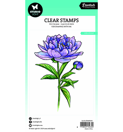 SL-ES-STAMP694 - StudioLight - Open peony Essentials nr.694 - Fleurs - Detail 2