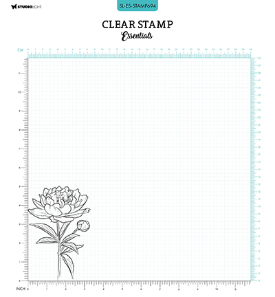 SL-ES-STAMP694 - StudioLight - Open peony Essentials nr.694 - Fleurs - Detail 3