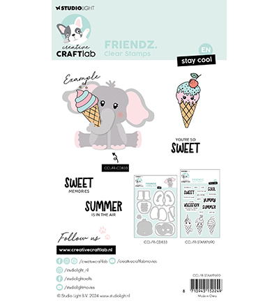 CCL-FR-STAMP690 - CraftLab - Stay cool Friendz nr.690 - Textes - Detail 1