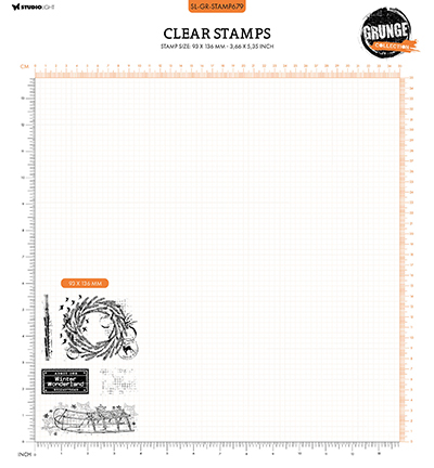 SL-GR-STAMP679 - StudioLight - Winter wonderland Grunge Collection nr.679 - Noël, hiver - Detail 2