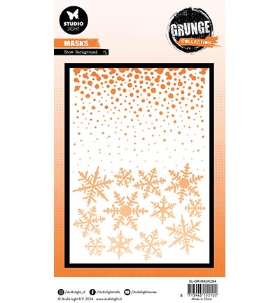 SL-GR-MASK284 - StudioLight - Snow background Grunge Collection nr.284 - Noël, hiver - Detail 1