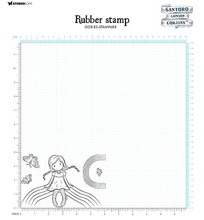 GOR-ES-STAMP688 - Gorjuss - Rainbow Heaven Gorjuss Essentials nr.688 - Personages - Detail 2