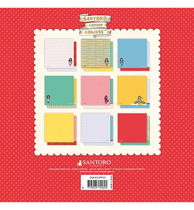 GOR-ES-DPP152 - Gorjuss - Paper Pad Double-sided, 18 designs Gorjuss Essentials nr.152 - Paper Set - Detail 4