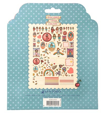 GOR-ES-PE11 - Gorjuss - Paper Elements Cut out embellishments Gorjuss Essentials nr.11 - Paper elements - Detail 3