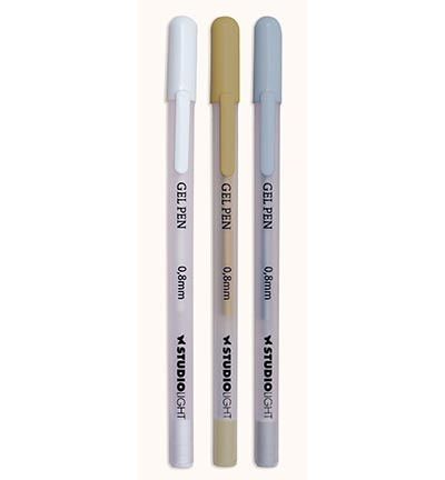 SL-CO-GP01 - StudioLight - Gel Pens White, Gold and silver Essentials nr.1 - Studio Light - Detail 3