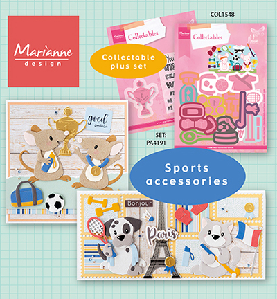 COL1548 - Marianne Design - Sport Accessories by Marleen - Sport - Detail 3